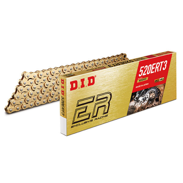 Catena DID passo 520 cross professionale senza O-RING 120 maglie - oro
