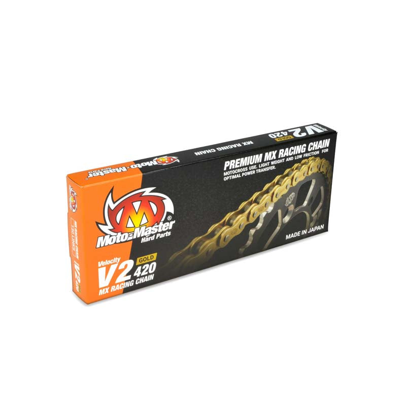 CATENA MM PASSO 420 V2 CROSS PROFESSIONALE SENZA O-RING 130 MAGLIE - ORO