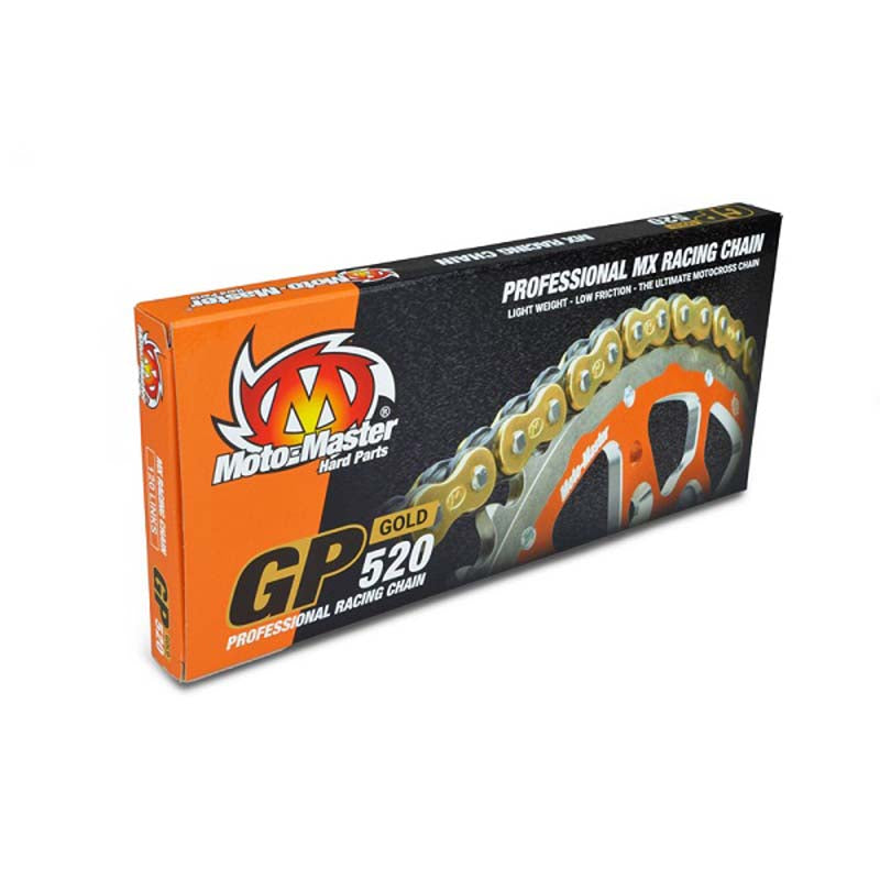CATENA MM PASSO 520 GP CROSS PROFESSIONALE SENZA O-RING 120 MAGLIE - ORO