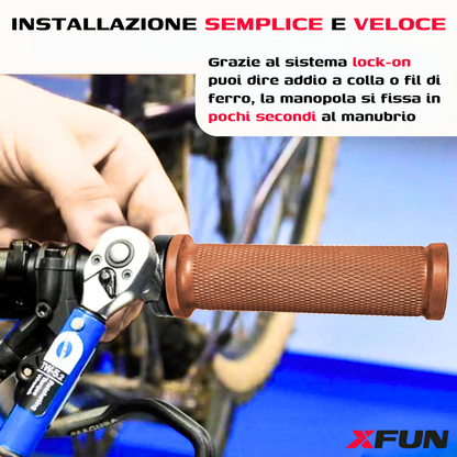 MANOPOLE LOCK/ON MTB MARRONE