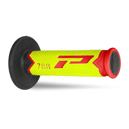 MANOPOLE PROGRIP 788 MM 22/25 - TRIPLA DENSITÀ - ROSSO/GIALLO FLUO/NERO
