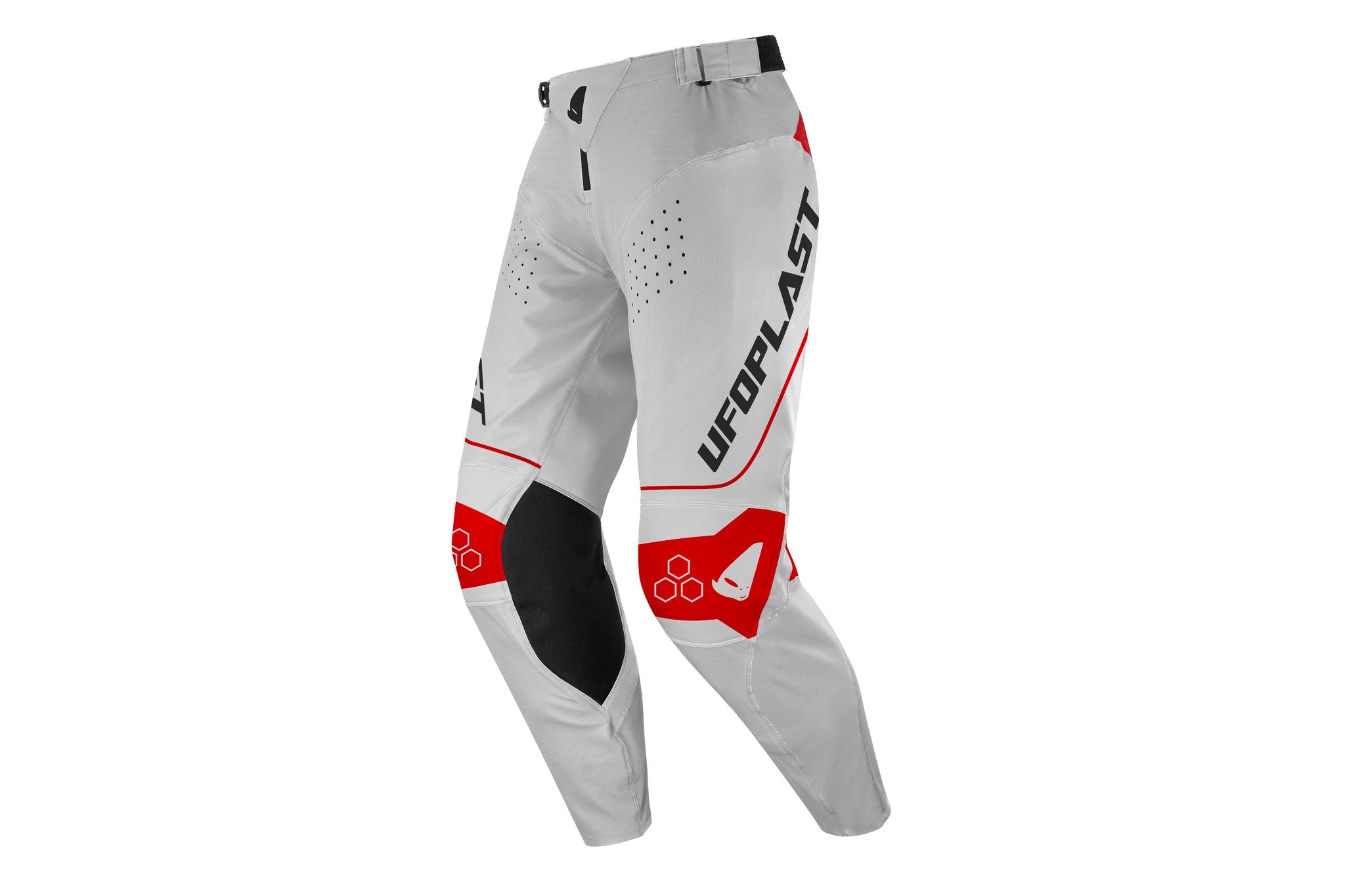 PANTALONE MOTOCROSS UFO ARES GRIGIO/ROSSO
