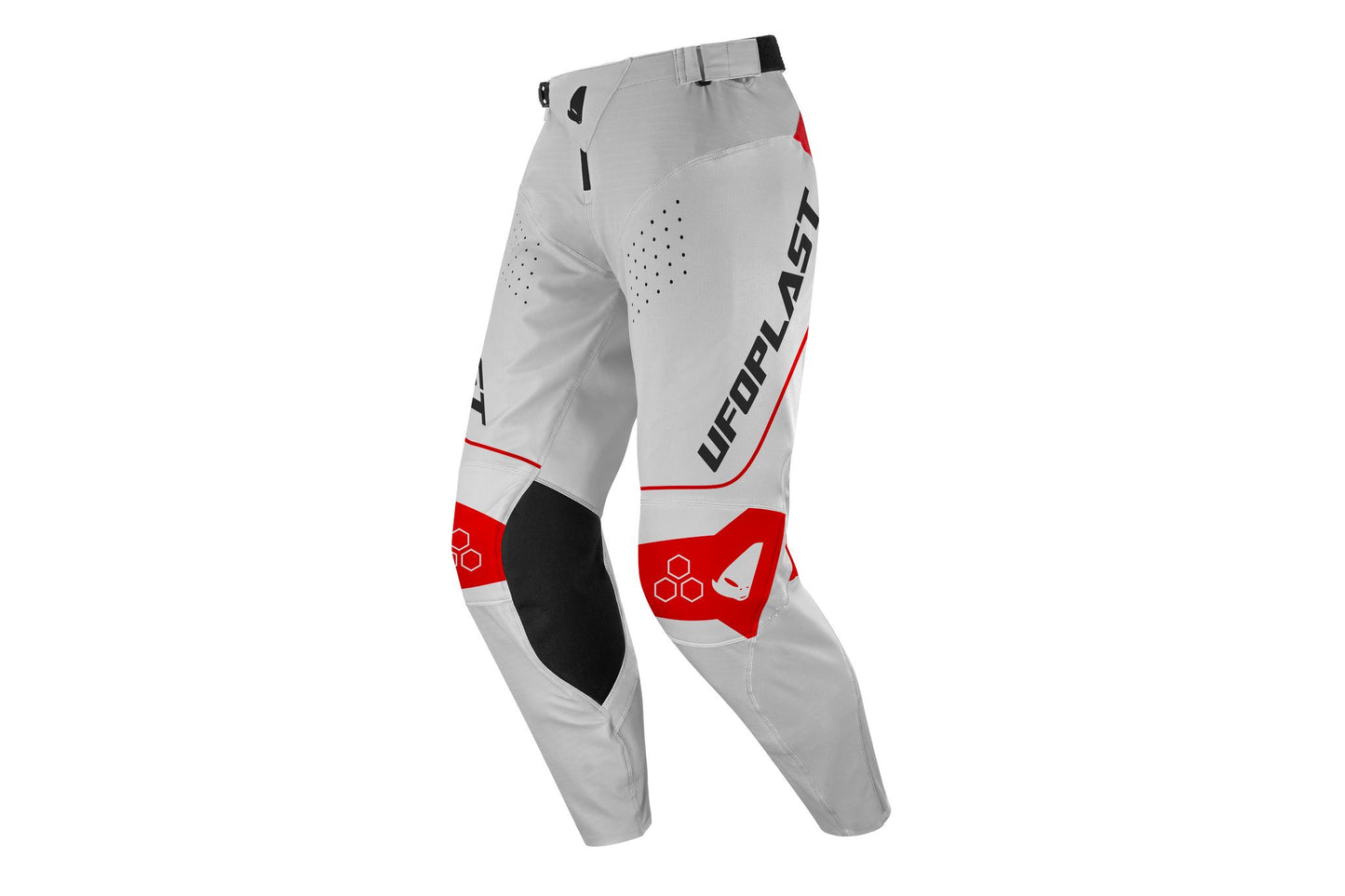 PANTALONE MOTOCROSS UFO ARES GRIGIO/ROSSO