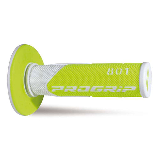 MANOPOLE PROGRIP 801 MM 22/25 - DOPPIA DENSITÀ - BIANCO/GIALLO FLUO