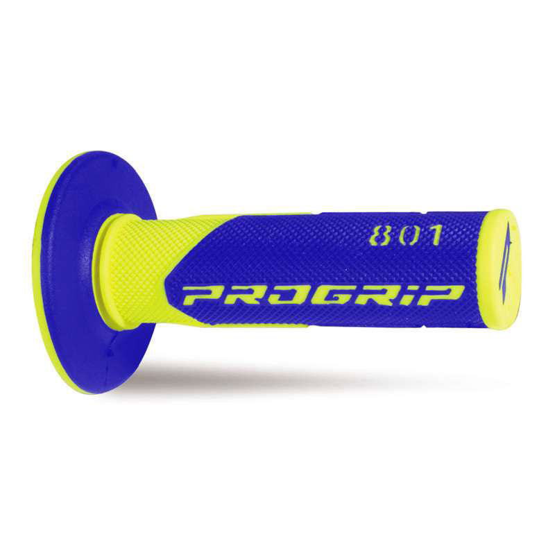 MANOPOLE PROGRIP 801 MM 22/25 - DOPPIA DENSITÀ - GIALLO FLUO/BLU