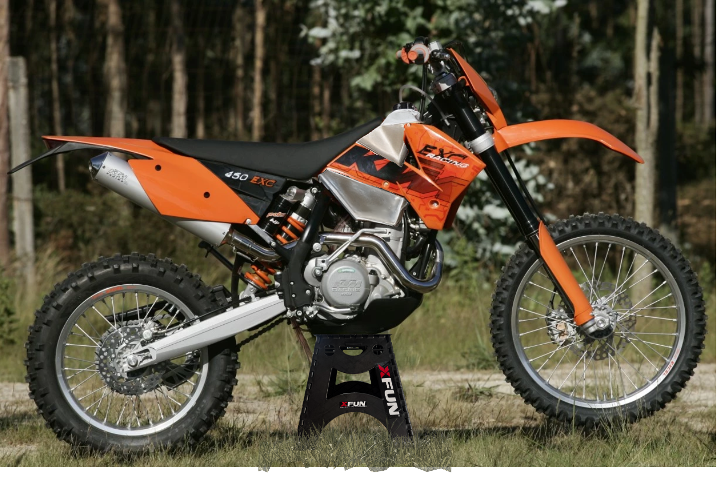 SERBATOIO IN ALLUMINIO KTM EXC-F 450 2000/2006 / WITH RADIATOR SCOOPS