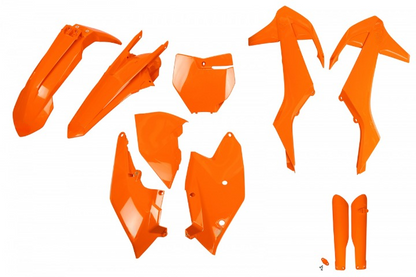 FULL-KIT-PLASTICHE-COMPATIBILE-CON-KTM-SX-F-350-2016-2018-ARANCIO FLUO-FFLU