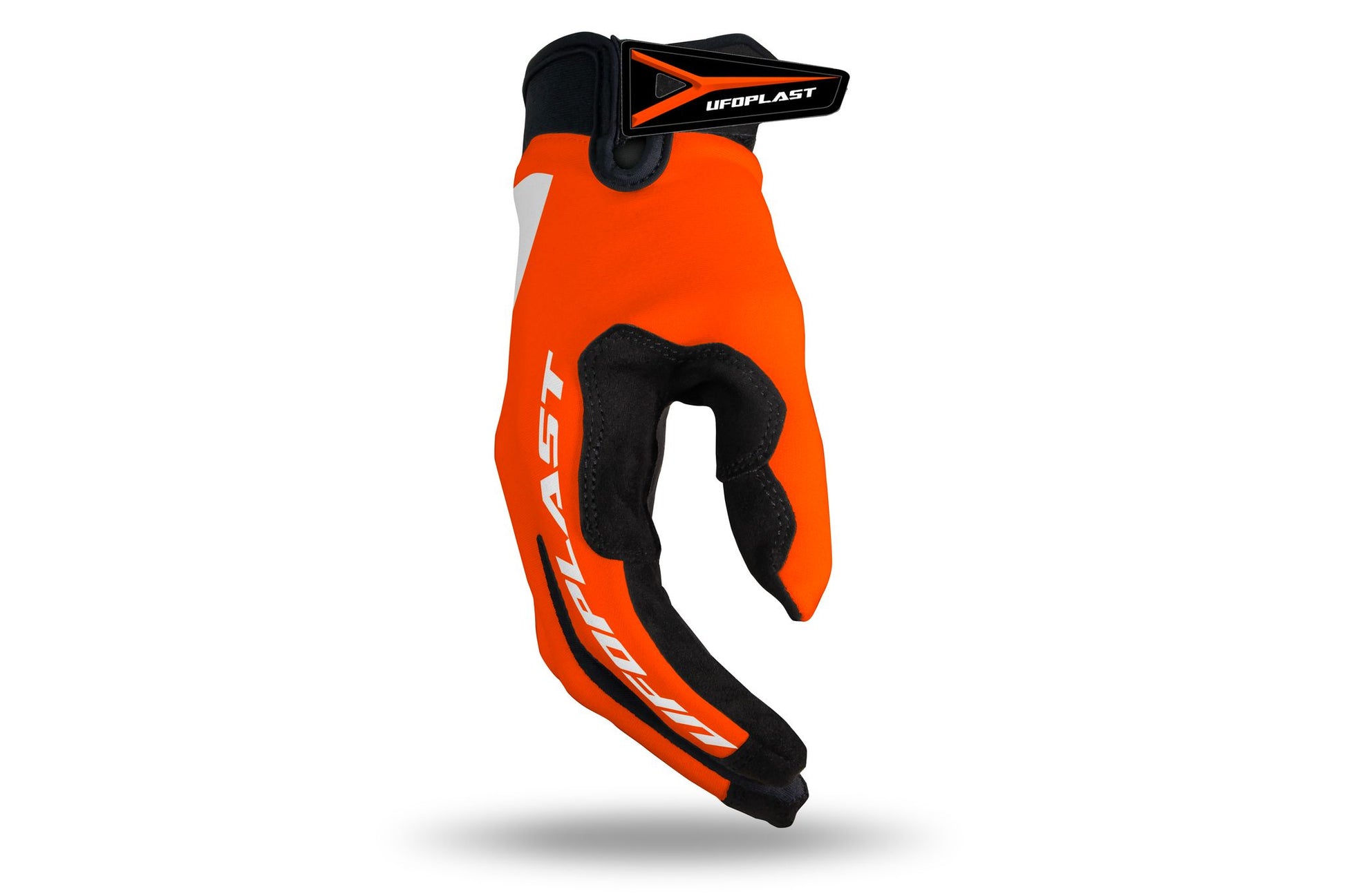 GUANTI MOTOCROSS UFO SKYLINE ARANCIO FLUO - vista 3