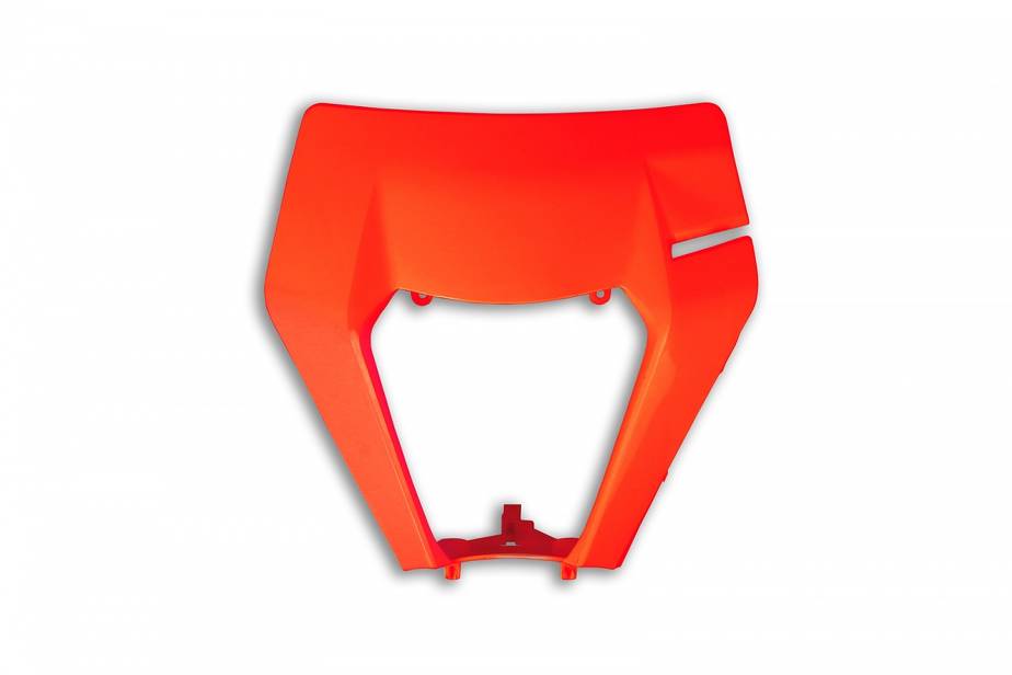 MASCHERINA-PORTAFARO-COMPATIBILE-CON-KTM-EXC-150-2017-2019-plastica-di-ric.-portafaro-OEM-ARANCIO FLUO-FFLU