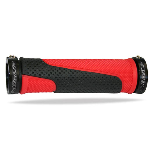 MANOPOLE PROGRIP 997 MM 22 + TAPPI - APERTE - DOPPIA DENSITÀ - ROSSO/NERO