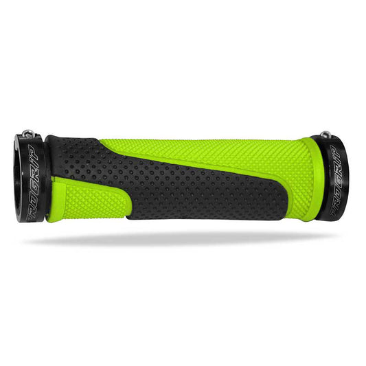 MANOPOLE PROGRIP 997 MM 22 + TAPPI - APERTE - DOPPIA DENSITÀ - VERDE FLUO/NERO