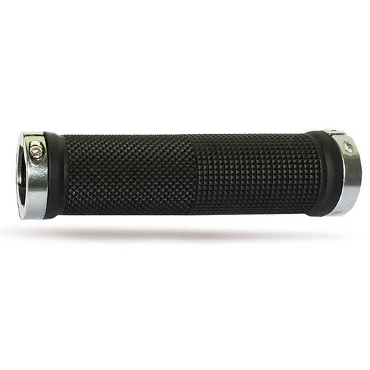 MANOPOLE PROGRIP 999 MM 22 + TAPPI - NERO/ANELLO ARGENTO