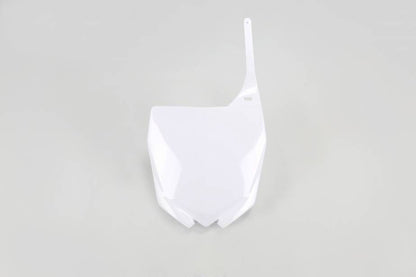 TABELLA PORTANUMERO ANTERIORE COMPATIBILE CON YAMAHA YZ 125 2002-2014 / restyling bianco