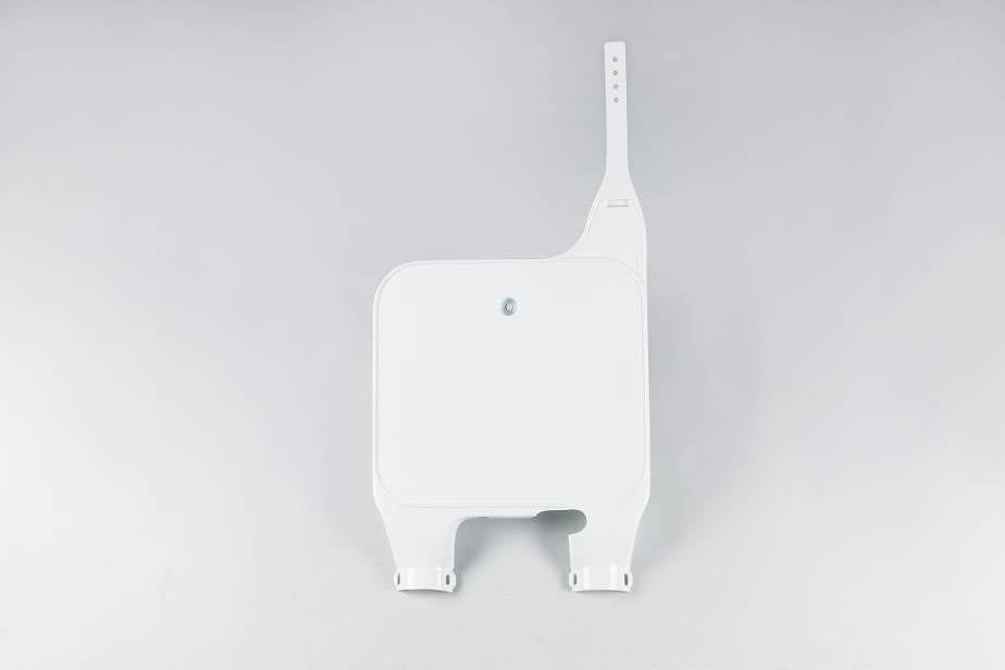 TABELLA PORTANUMERO ANTERIORE COMPATIBILE CON SUZUKI RM 125 1989-1995 / forche rovesciate bianco