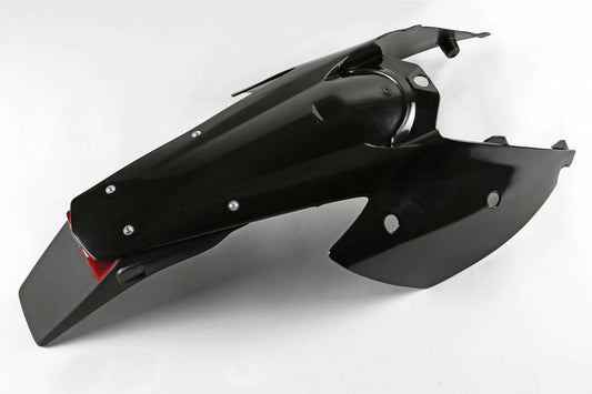 PARAFANGO POSTERIORE COMPATIBILE CON KTM EXC-F 250 2004-2007 / con portatarga nero