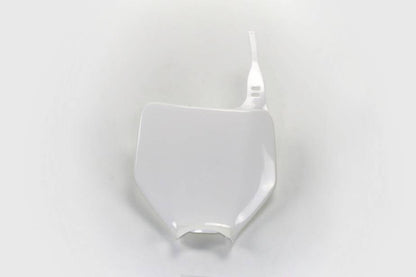 TABELLA PORTANUMERO ANTERIORE COMPATIBILE CON KAWASAKI KXF 250 2004-2008 bianco