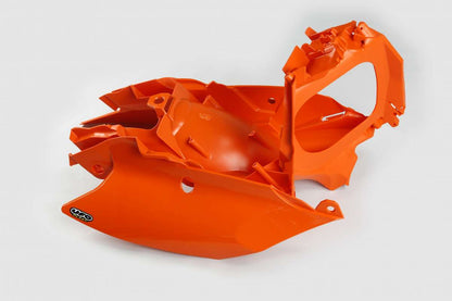 RICAMBI MISTI COMPATIBILE CON KTM EXC 125 2012-2015 / cassa filtro con fiancatine arancio