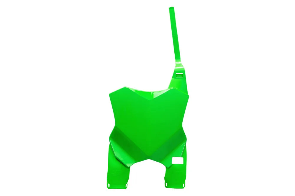 TABELLA PORTANUMERO ANTERIORE COMPATIBILE CON KAWASAKI KXF 450 2016-2026 verde fluoro KA04771
