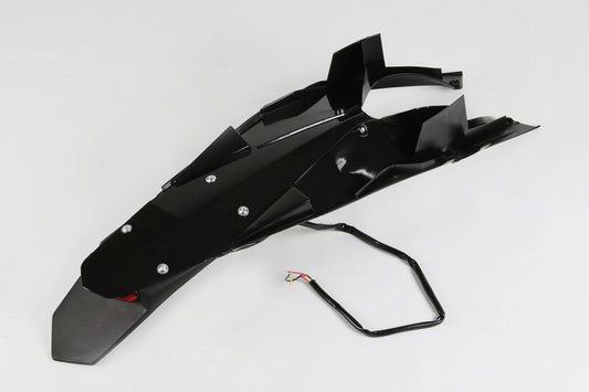 PARAFANGO POSTERIORE COMPATIBILE CON HUSQVARNA TE 499 2011-2013 / con portatarga nero