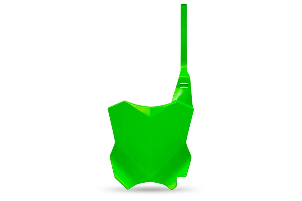 TABELLA PORTANUMERO ANTERIORE COMPATIBILE CON KAWASAKI KXF 450 2016-2026 verde fluoro KA04738K