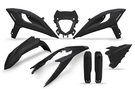 FULL KIT PLASTICHE PER BETA RR 250 2025-2025 / NERO / CON PORTAFARO
