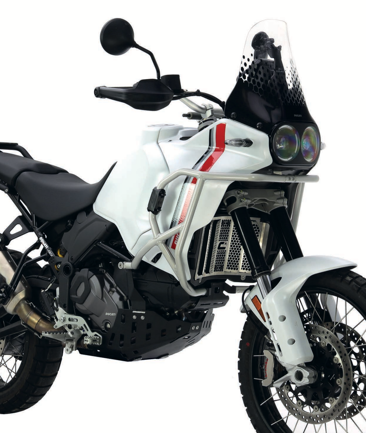 PARAMOTORE IN ALLUMINIO DUCATI DESERT X 900 2022/2025 - BLACK