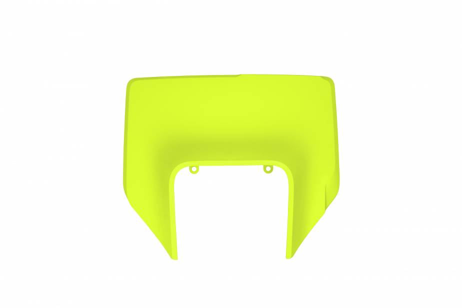 MASCHERINA-PORTAFARO-COMPATIBILE-CON-HUSQVARNA-TE-150-2020-2023-plastica-di-ric.-portafaro-OEM-GIALLO FLUO-DFLU