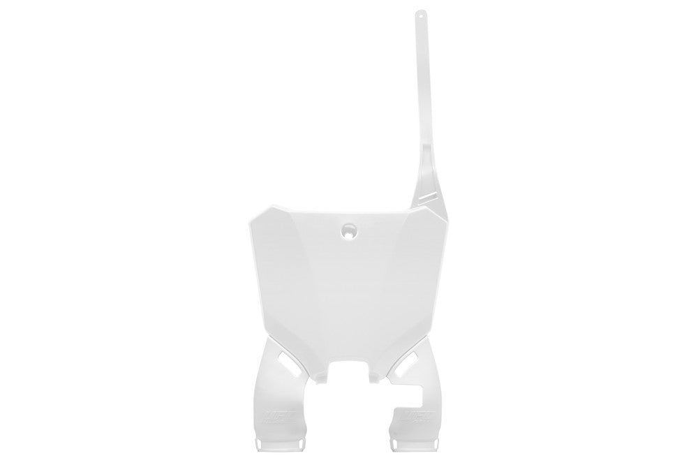 TABELLA PORTANUMERO ANTERIORE PER HONDA CRF 250R 2022-2026 / BIANCO - WITH EXTENSION