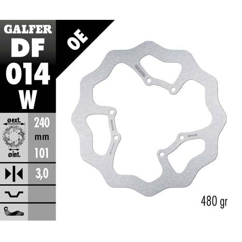Disco freno anteriore Galfer Wave Honda CRF 450R 02-14