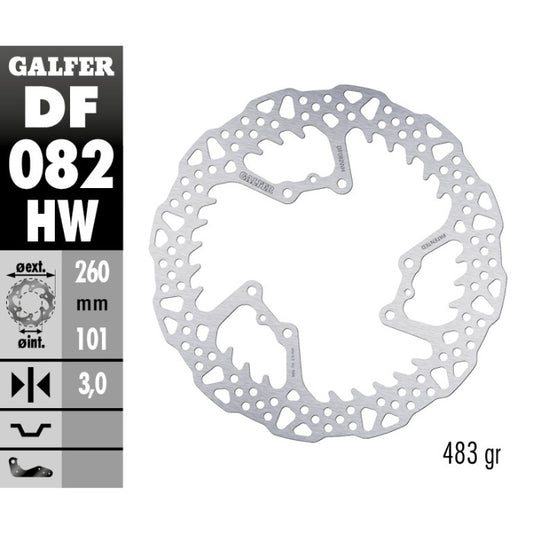 Disco freno anteriore Galfer Shark Honda CRF 450RX 17-25