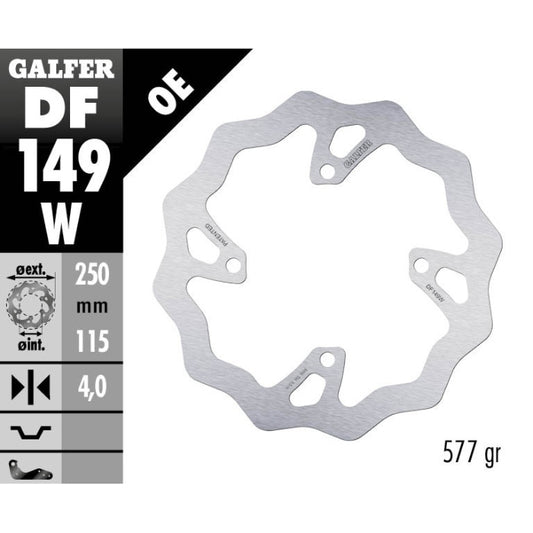 Disco freno posteriore Galfer Wave Kawasaki KXF 450 19-25