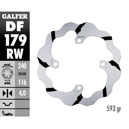 Disco freno posteriore Galfer Race Kawasaki KX 125 03-08