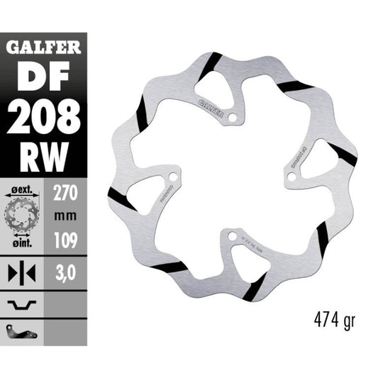 Disco freno anteriore Galfer Race Kawasaki KXF 450 15-25