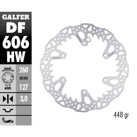 DISCO FRENO GALFER SHARK TRIUMPH TF 450 RC (25) ANTERIORE