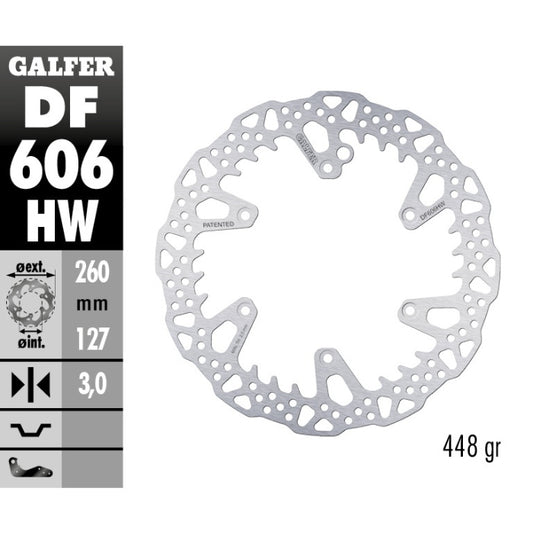 Disco freno anteriore Galfer Shark Husqvarna TC 250 14-25