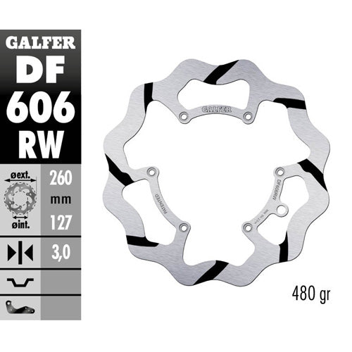 DISCO FRENO GALFER RACE TRIUMPH TF 450 RC (25) ANTERIORE