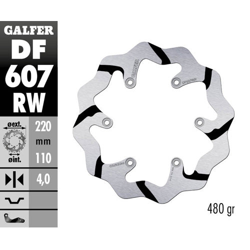 DISCO FRENO GALFER RACE TRIUMPH TF 450 RC (25) POSTERIORE
