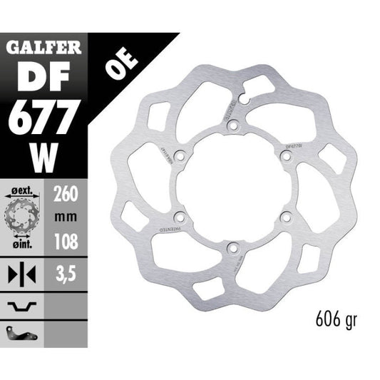 DISCO FRENO GALFER WAVE RIEJU 300 MR (21-26) ANTERIORE