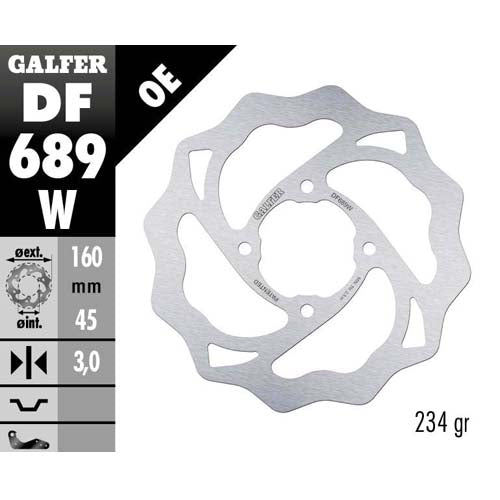 Disco freno posteriore Galfer Wave Ktm SX 65 04-22