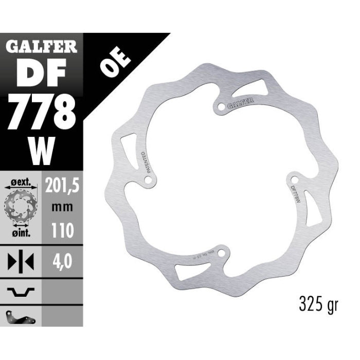 Disco freno posteriore Galfer Wave Ktm SX 85 03-10