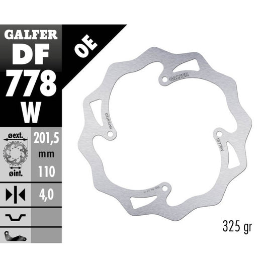 Disco freno posteriore Galfer Wave Ktm SX 85 03-10