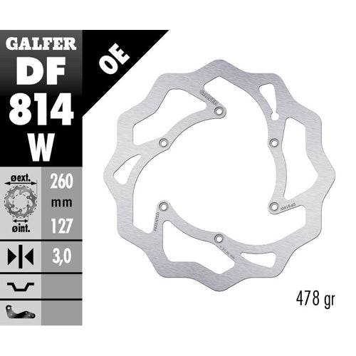 Disco freno anteriore Galfer Wave Beta RR 450 13-14
