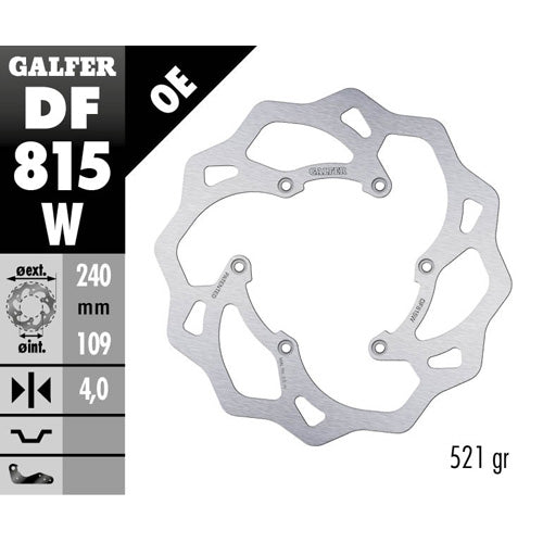 Disco freno posteriore Galfer Wave Beta RR 450 13-14