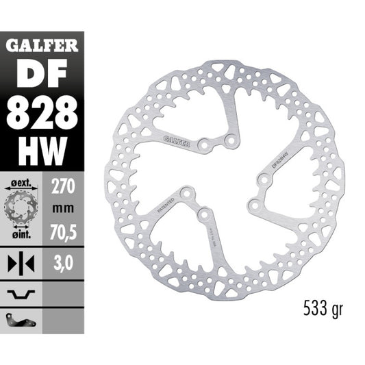 Disco freno anteriore Galfer Shark Tm EN 250 04-25
