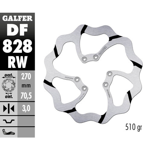 DISCO FRENO GALFER RACE TM EN/MX 250 F (04-25) ANTERIORE