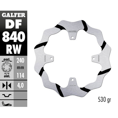 DISCO FRENO GALFER RACE TM EN/MX 250 (15-25) POSTERIORE