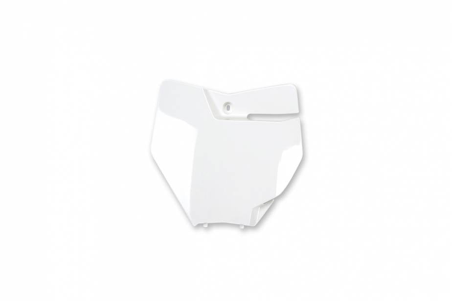 TABELLA PORTANUMERO ANTERIORE COMPATIBILE CON KTM SX 125 2016-2018 bianco