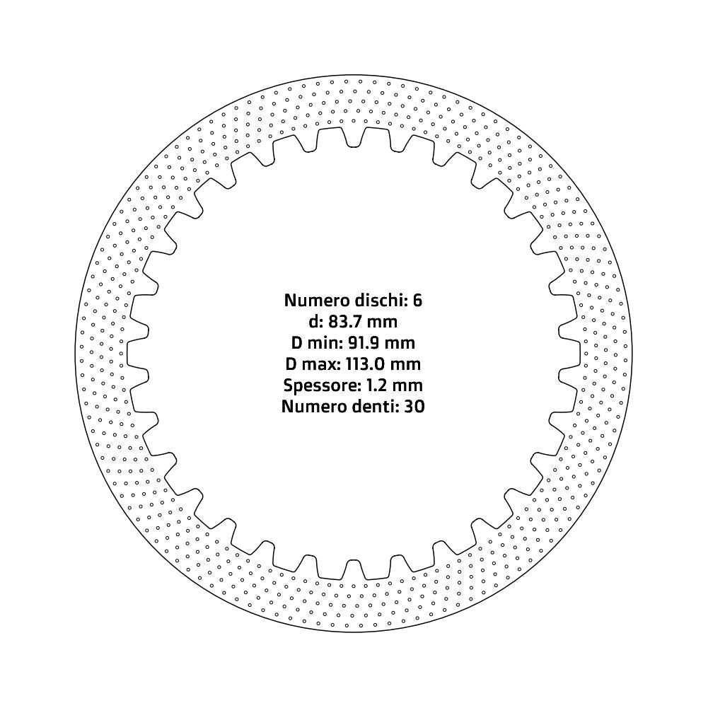 Dischi frizione guarniti NRTeam Husqvarna TC 85 14-17 - Serie acciaio