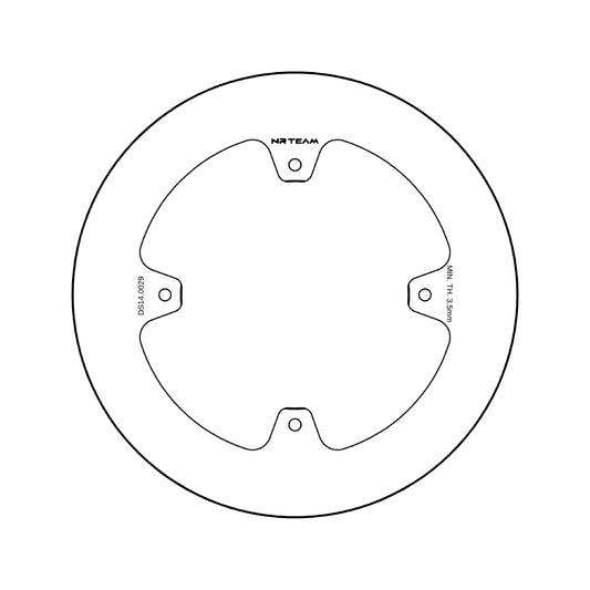Disco freno posteriore pieno NRTeam Honda CRF 450R 02-25