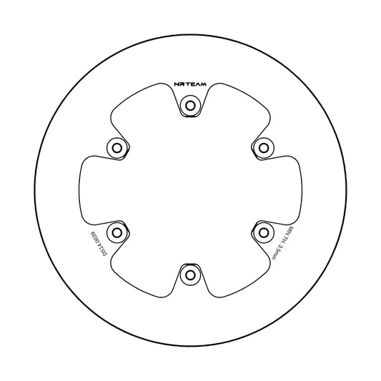 Disco freno posteriore pieno NRTeam Yamaha YZF 426 02